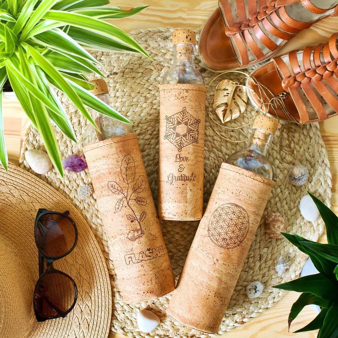 Flaska Strukturerad Vattenflaska – Bred hals 0,75 L